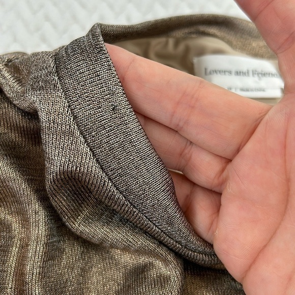 Lovers+Friends Gold Simmer Rosie Mini Dress - Picture 15 of 17